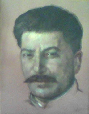 stalin by konstantin antonov, merited artist of the RSFSR